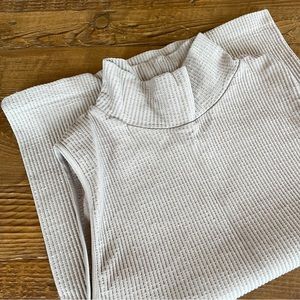 NikiBiki Ribbed Turtleneck Sleeveless Top, One Size